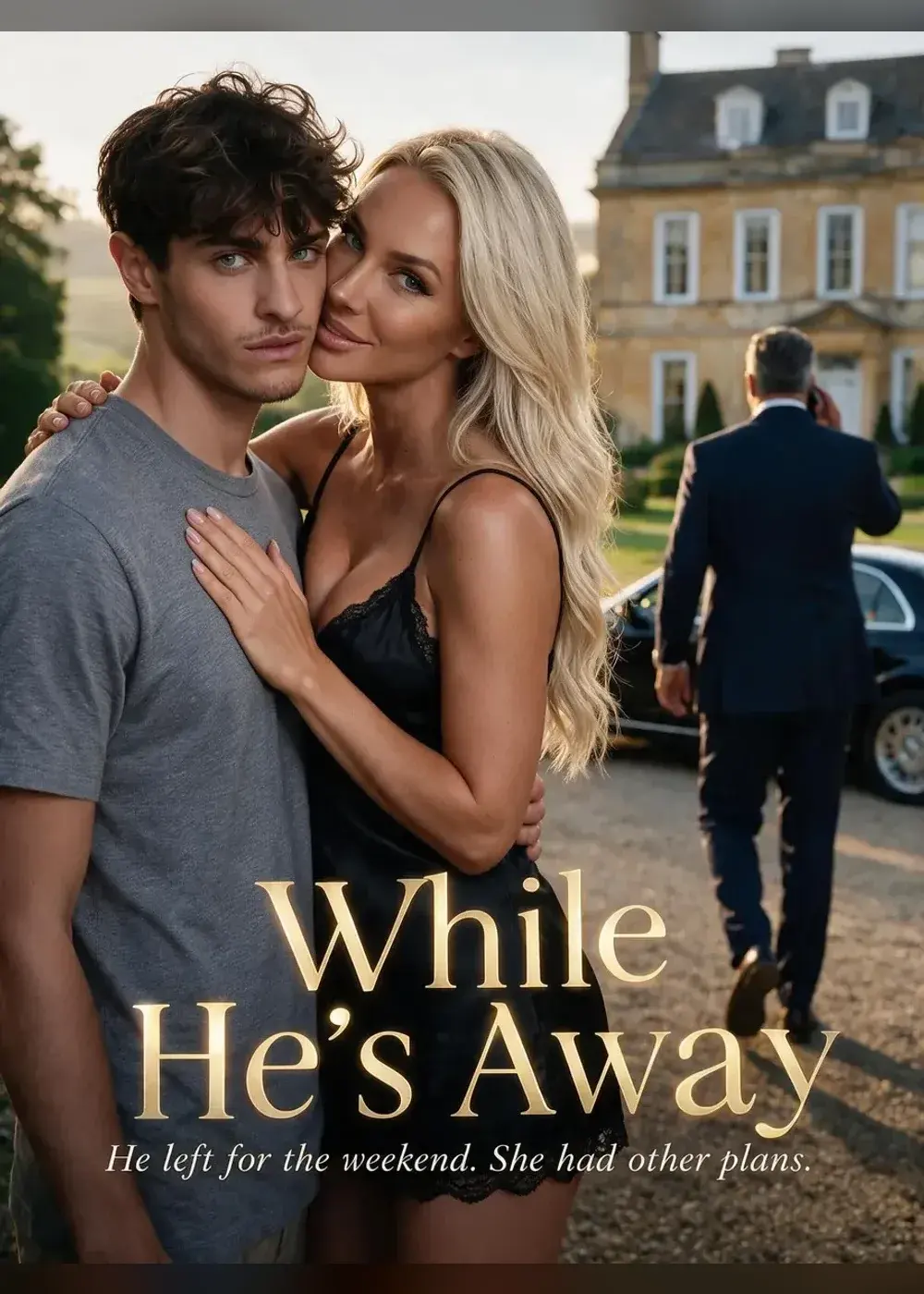 While He's Away poster